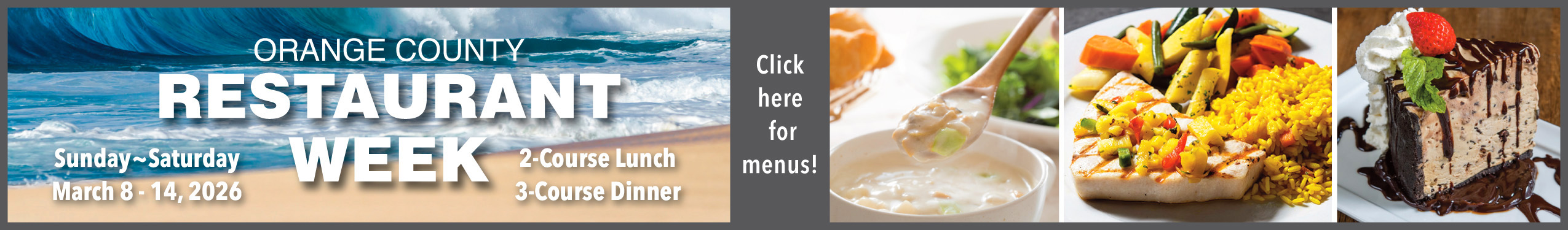 Newport Beach Restaurant Week, March 8-14. Click here for menu!